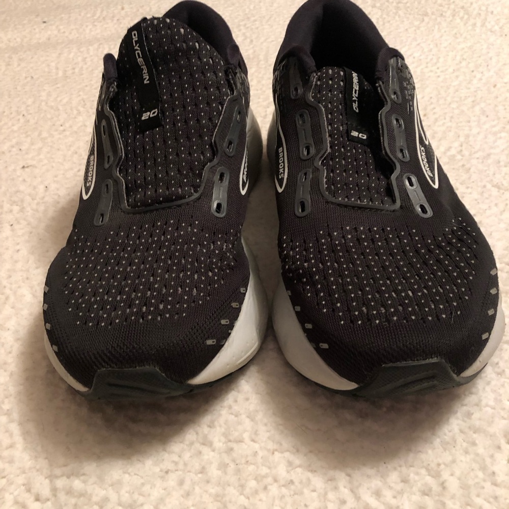 Brooks Black and White Men's Athletic Running Shoes